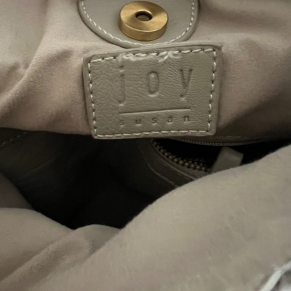 Joy Susan Grey Leather Geo Hobo. - Picture 12 of 15